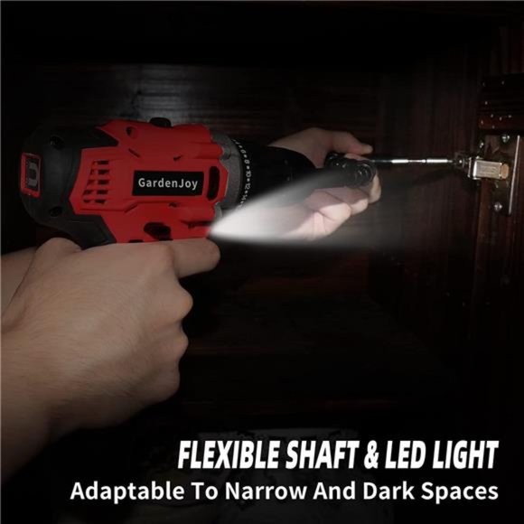 Cordless Power Drill Set: 12V Electric Drill with Fast Charger 3/8-Inch Keyless - Picture 4 of 5